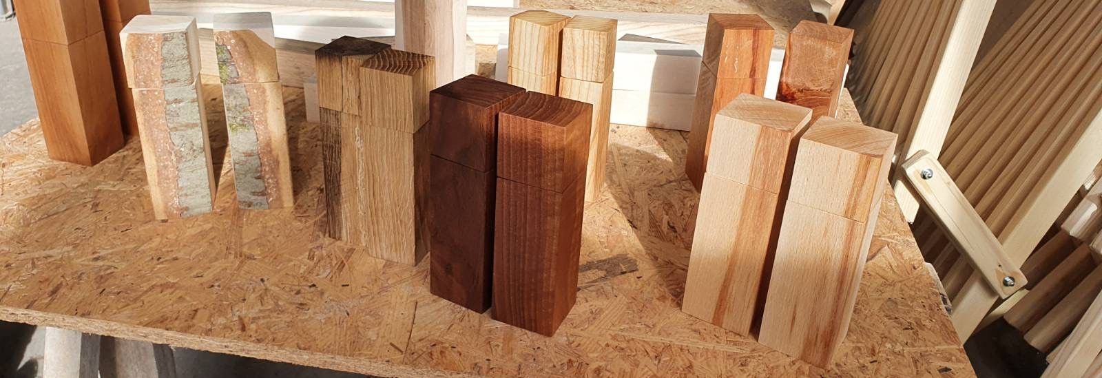 Rahmenprogramm für Seminare, Pfeffermühlen aus Holz