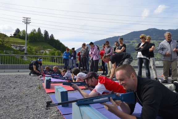 Team-Building Aktivität, Biathlon im Sommer