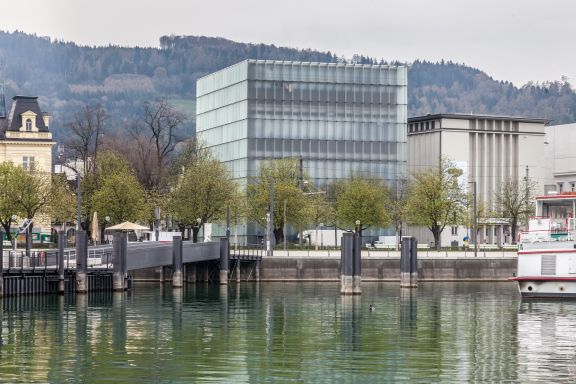 Aussenansicht Kunsthaus, Bregenz