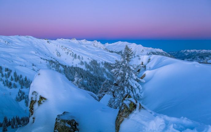 Sonnenaufgang Hochjoch Totale