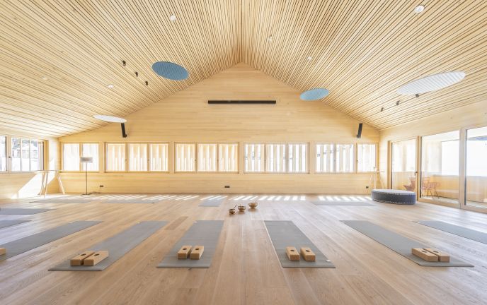Yoga Raum in der Fuchsegg Eco Lodge Yoga Raum in der Fuchsegg Eco Lodge