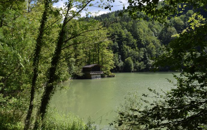 Stausee in der Rappenlochschlucht Dornbirn Stausee in der Rappenlochschlucht Dornbirn
