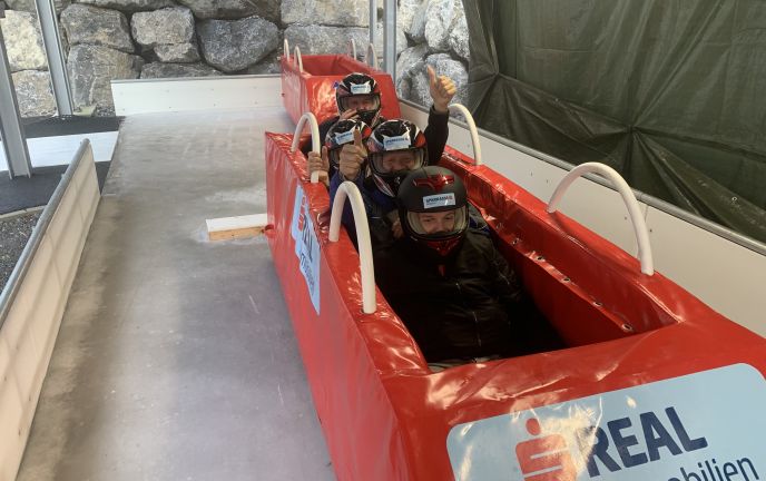 Teamevent Vutschko-Bob im Eiskanal Bludenz Teamevent Vutschko-Bob im Eiskanal Bludenz