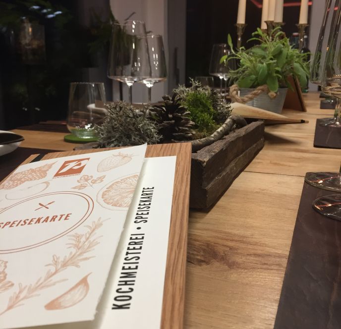 Chef´s table in Pansis Kochmeisterei, Hohenems Chef´s table in Pansis Kochmeisterei, Hohenems